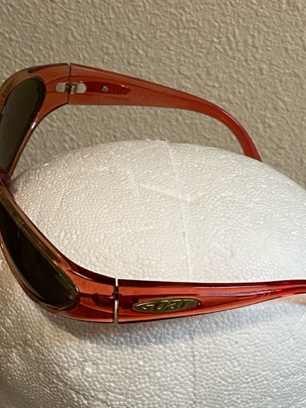 Goat Kingoin Women's Amber Translucent Sunglass Frames with Dark Lenses Unisex - Picture 3 of 16